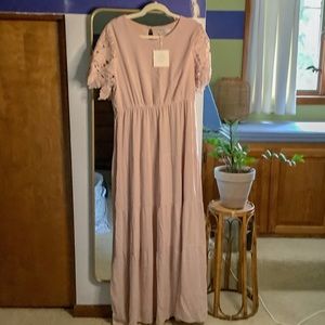 Blush Pink Maxi Dress